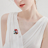 Alloy Enamel Brooches X-JEWB-P013-18EB-5