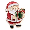 Christmas Theme Alloy Enamel Brooches JEWB-S022-03F-1