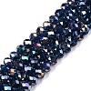 Electroplate Glass Beads Strands EGLA-A044-T8mm-B12-1