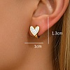 Exquisite Stainless Steel Rhinestone Hoop Earrings AK6534-2-2