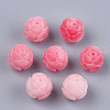 Synthetic Coral Carve Beads CORA-S027-34C-1