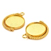 Zinc Alloy Pendant Cabochon Settings FIND-NH0001-13A-G-2