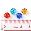 Faceted Rondelle Transparent Glass Beads GLAA-R152-8mm-M1-4