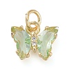 Brass Micro Pave Clear Cubic Zirconia Pendant ZIRC-P079-B01-12-1