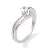 304 Stainless Steel Round Finger Ring for Women RJEW-C086-05-P-1