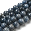 Natural Kyanite/Cyanite/Disthene Round Beads Strands G-N0150-05-6mm-01-1