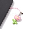 Flower Acrylic Mobile Straps HJEW-JM01883-3