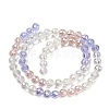 Electroplate Glass Beads Strands EGLA-D300-06-6mm-03-2