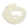 Electroplate Glass Beads Strands EGLA-D020-6x4mm-70-3