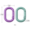 10Pcs Spray Painted Alloy Spring Gate Rings FIND-YW0001-83-4