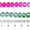 Transparent Painted Glass Beads Strands DGLA-A034-T8mm-A03-3