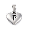 304 Stainless Steel Pendants STAS-P278-01P-P-1-1