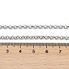 Tarnish Resistant 304 Stainless Steel Rolo Chain Necklaces NJEW-L136-07P-2