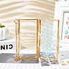 Brass Glass Hanging Photo Frame AJEW-WH0017-26G-5
