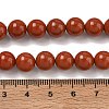 Grade A Natural Red Jasper Bead Strands G-P075-36-8mm-3