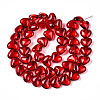 Transparency Glass Beads Strands GLAA-T023-13A-2