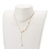 Adjustable Brass Lariat Necklaces NJEW-JN03446-02-4