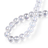 Electroplate Transparent Glass Beads Strands GLAA-T032-T4mm-AB13-5