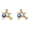 304 Stainless Steel Enamel Connector Charms STAS-N087-62-03G-2