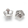 Tibetan Style Alloy Bead Caps X-TIBEB-A24621-AS-FF-1