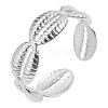 Vintage 304 Stainless Steel Shell Couple Rings DS4620-1-1
