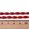 Opaque Glass Beads Strands X-GLAA-T028-15P-02-4