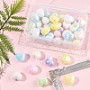 40Pcs UV Plating Acrylic Beads MACR-FS0002-18-8