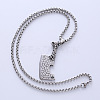 Creative Western Style 304 Stainless Steel Knife Pendant Necklaces EB0318-4