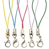 50Pcs 5 Colors Polyester Cord Mobile Straps MOBA-YW0001-03-1
