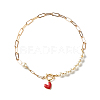 Glass Pearl Beaded Necklaces X1-NJEW-TA00004-8