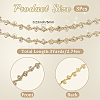 S-shaped Glass Rhinestone and Iron Cup Chains DIY-WH20032-25G-01-2