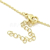 Brass Pendant Necklaces NJEW-Z032-02G-3