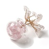 Natural Rose Quartz Chips Tree Decorations DJEW-Z007-02A-3