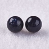 Synthetic Blue Goldstone Beads G-K275-26-6mm-2