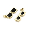 Brass Enamel Pendants KK-U060-27G-2