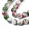Natural Dyed Persian Jade Gemstone Bead Strands X-G-R271-8mm-XP06-4