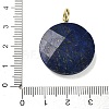 Dyed Natural Lapis Lazuli Faceted Pendants G-A287-02G-14-3
