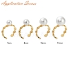 Brass Cuff Finger Ring Settings KK-L219-15A-G-4