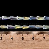 Transparent Electroplate Glass Beads Strands EGLA-H107-02A-AB01-2