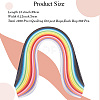 260Pcs 26 Colors Rectangle Quilling Paper Strips DIY-WH20032-31A-2