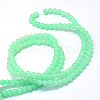 Baking Paint Imitation Jade Glass Round Bead Strands X-DGLA-Q021-10mm-22-3