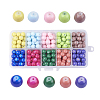 10 Colors Painted Glass Beads DGLA-JP0001-13-1