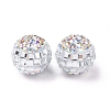 Polymer Clay Rhinestone Beads RB-L029-04A-3