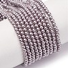 Electroplated Shell Pearl Beads Strands BSHE-G041-2mm-02-1