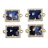 Natural Sodalite Faceted Rectangle Links G-I375-07G-02-1