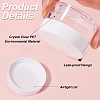 8Pcs Transparent Plastic Empty Portable Facial Cream Jar CON-CP0001-015A-6