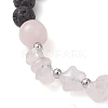 Natural Mixed Gemstone & Lava Rock Beads Braided Bead Bracelets for Women BJEW-JB12924-5