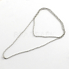 Tarnish Resistant 304 Stainless Steel Ball Chain Necklace Making NJEW-R225-05-1