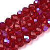 Electroplate Glass Beads Strands EGLA-A034-T1mm-L20-1