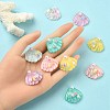 10Pcs 5 Colors Ocean Theme Translucent Resin Cabochons RESI-YW0001-52-4